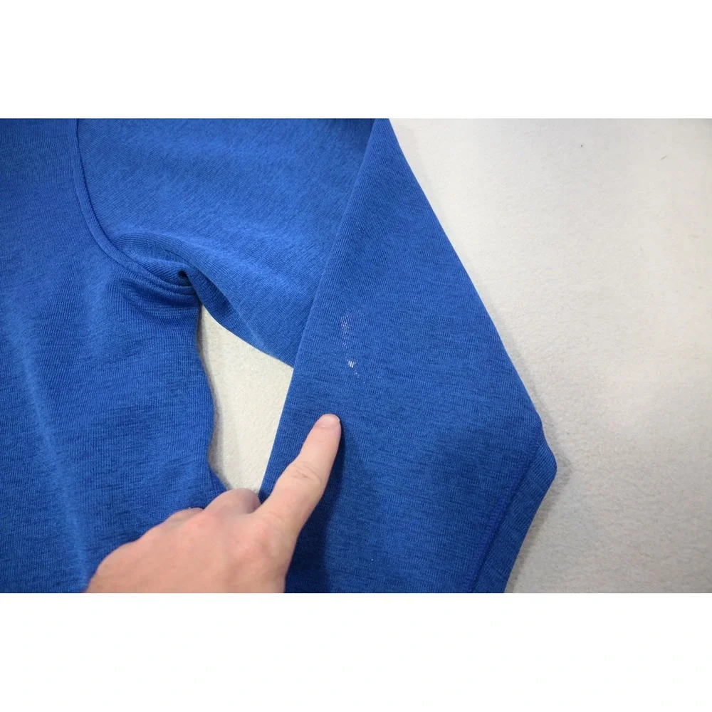 Under Armour 1/4 Zip Pullover Mens 2XL Blue Storm Heathered Active Good‎